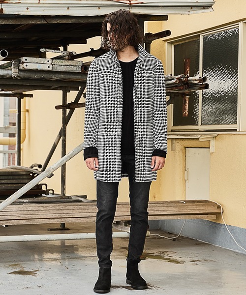 「RATTLE TRAP」 チェスターコート LL ブラック メンズ_画像8