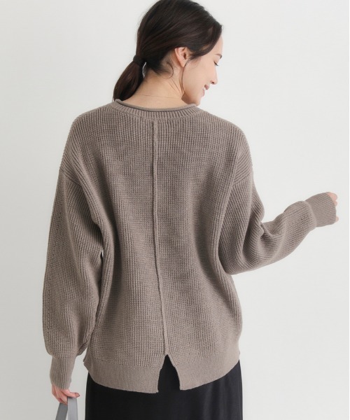 【新品】6(ROKU) / SHOULDER 2HOLE KNIT ニット 他 6（ロク）の「＜6(ROKU)＞SHOULDER 2HOLE KNIT/ニット（ニット