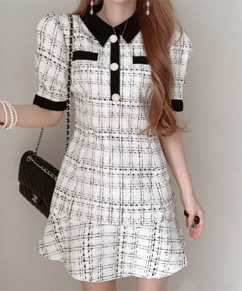 「Jasmine Grandiflorum」 シャツワンピース FREE ブラック レディース_画像8