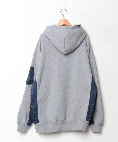 AVIREX（アヴィレックス） プルオーバーパーカー - ライトブルーグレー