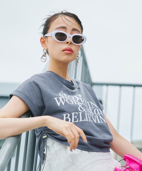 「Narcissus」 半袖Tシャツ FREE ホワイト レディース_画像5