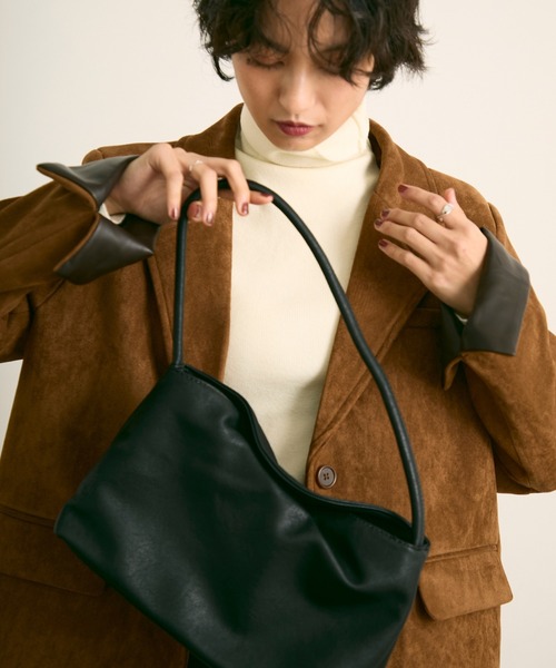 uchi. ショルダーバッグ バッグ フェイクレザー ワンハンドルバッグ