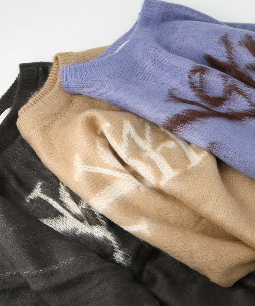 「Gready Brilliant」 長袖ニット FREE チャコールグレー レディース_画像3