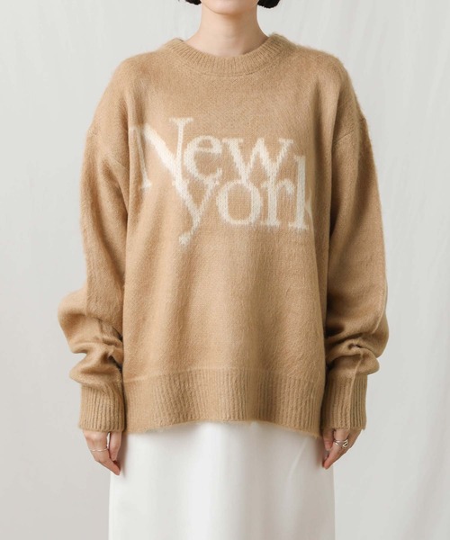 「Gready Brilliant」 長袖ニット FREE チャコールグレー レディース_画像4