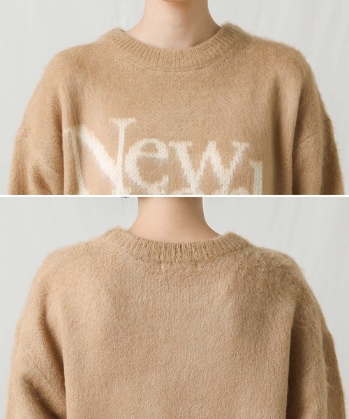 「Gready Brilliant」 長袖ニット FREE チャコールグレー レディース_画像6