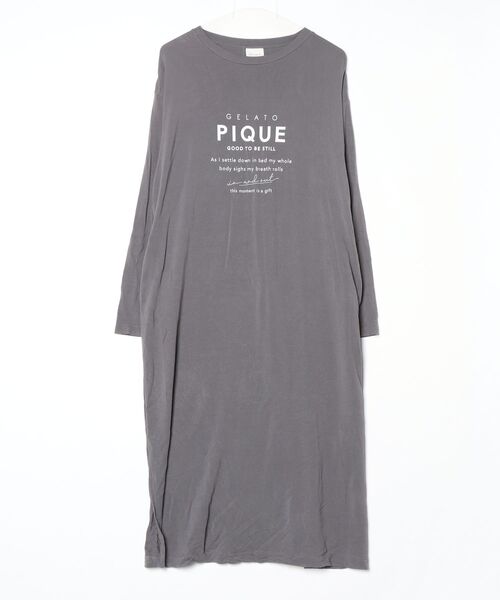 gelato pique（ジェラートピケ） 長袖ワンピース FREE グレー