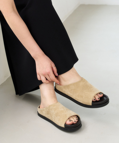 LE TALON（ル タロン） サンダル レザーハイバンプクロッグ レディース