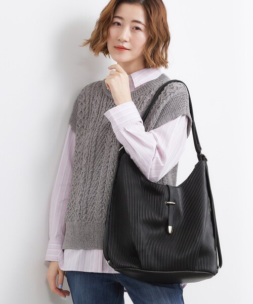 grove（グローブ） ショルダーバッグ バッグ 「3WAY」プリーツベルト