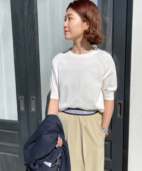 「Spick & Span」 半袖カットソー - ホワイト レディース_画像6