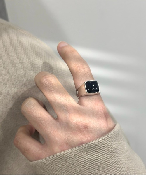 「blatto」 リング FREE ダークブルー メンズ_画像4