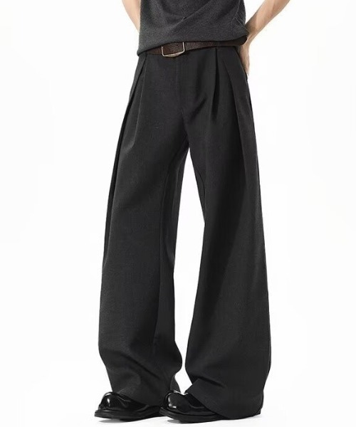 ワイドパンツ スラックス Neo Draperバギーシルエットスラックス
