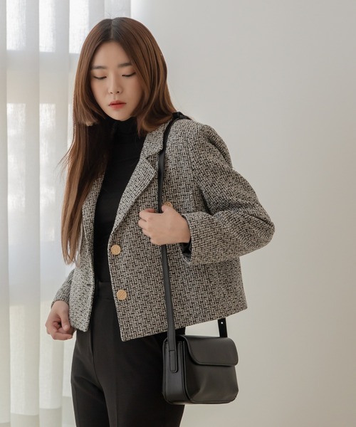 「UNE MANSION」 テーラードジャケット FREE ブラック レディース_画像8