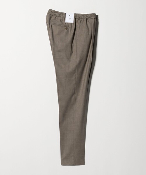 PT TORINO スラックス 「PT TORINO」メランジ 1プリーツ イージー