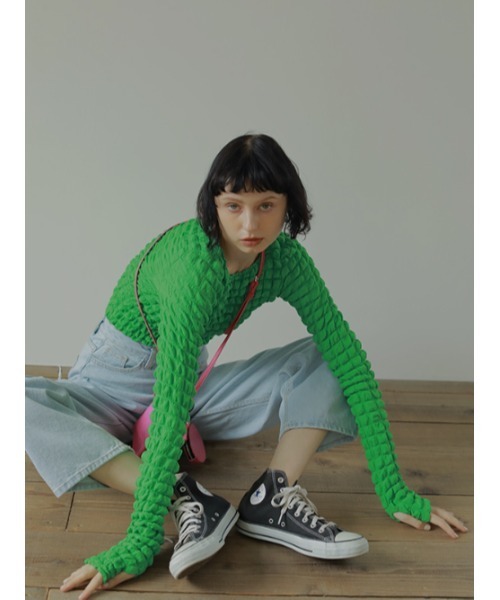 「AMAIL」 長袖カットソー FREE ブラック レディース_画像3