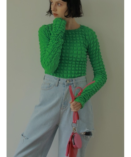 「AMAIL」 長袖カットソー FREE ブラック レディース_画像4