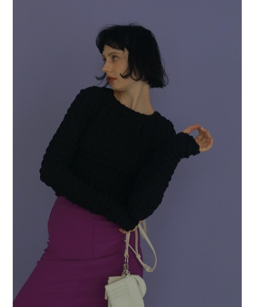 「AMAIL」 長袖カットソー FREE ブラック レディース_画像6