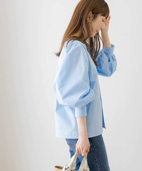 「URBAN RESEARCH Sonny Label」 長袖ブラウス FREE ブラック レディース_画像3