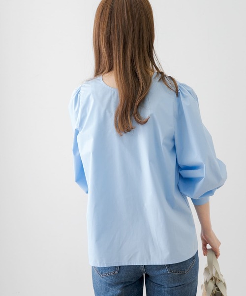 「URBAN RESEARCH Sonny Label」 長袖ブラウス FREE ブラック レディース_画像4