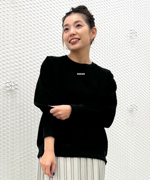 「ZUCCa」 スウェットカットソー X-LARGE ブラック レディース