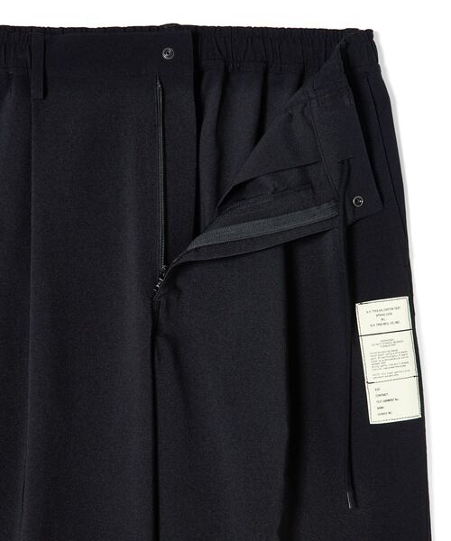 ワイドパンツ スラックス EASY TROUSERS メンズ レディースの画像