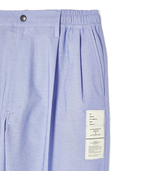 ワイドパンツ スラックス EASY TROUSERS メンズ レディースの画像
