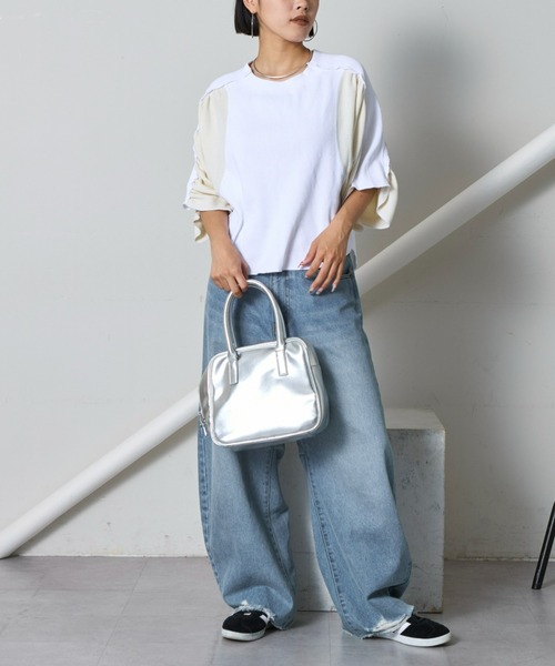 「etsinta」 長袖カットソー ONE SIZE ホワイト レディース_画像9