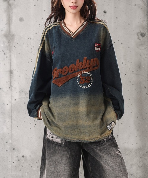 mushwear（マッシュウェア） tシャツ カレッジロゴヴィンテージ