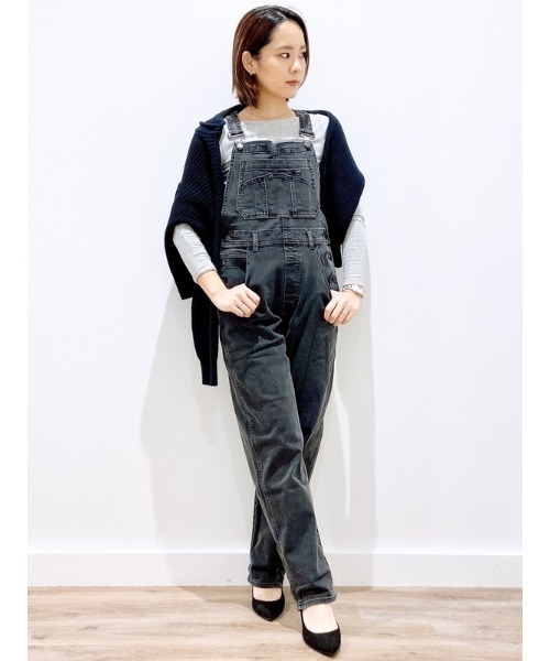 GAP（ギャップ） オーバーオール L ブラック レディース : ZOZOTOWN