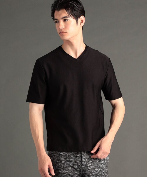 tシャツ 「ex/tra」クールタッチセンセーション VネックTシャツ メンズ