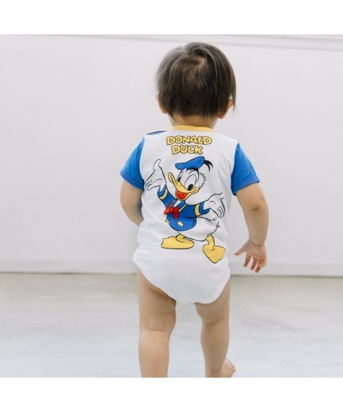 Disney（ディズニー） ベビー服 ロンパース 半袖ボディスーツ ドナルド 