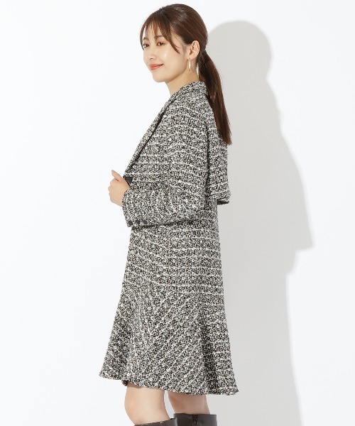 「AND COUTURE」 コンビワンピース MEDIUM ブラック レディースの画像