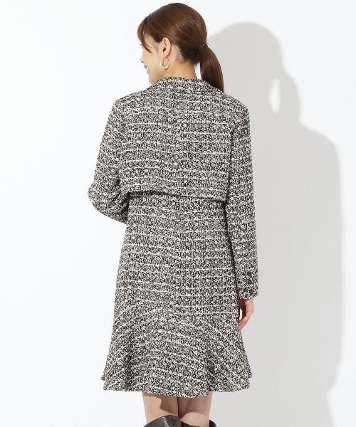「AND COUTURE」 コンビワンピース MEDIUM ブラック レディースの画像