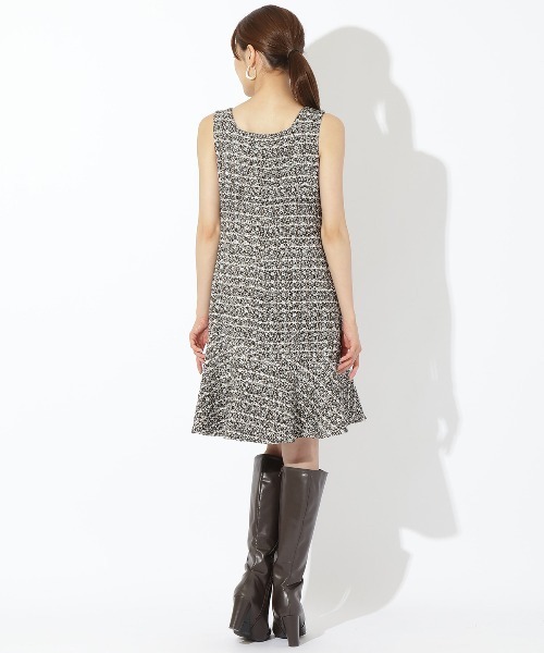 「AND COUTURE」 コンビワンピース MEDIUM ブラック レディースの画像