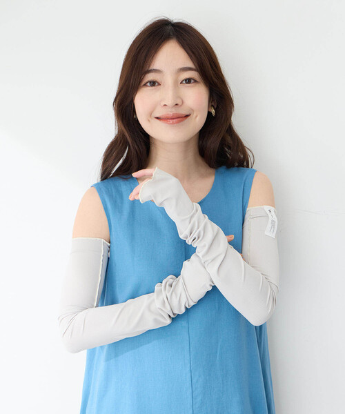 PLAN C ネイビー アームカバー CROSSPLUS ONLINE アームカバー uvカット 冷感 「Wpc.」UVカット接触冷
