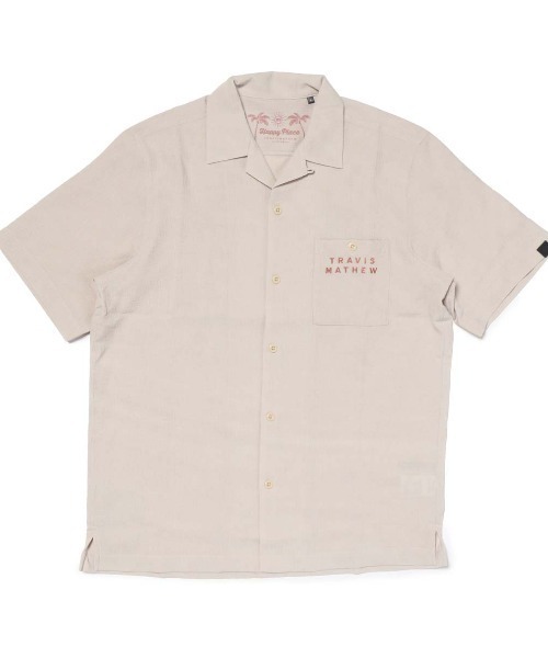 シャツ トラヴィスマシュー TravisMathew 半袖バックプリントオープン