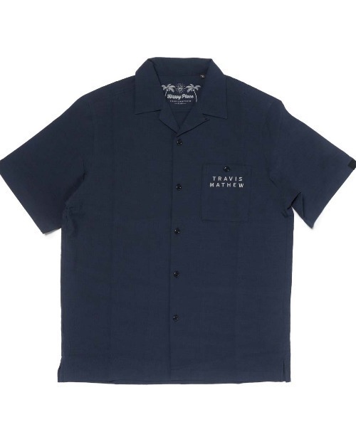 シャツ トラヴィスマシュー TravisMathew 半袖バックプリントオープン