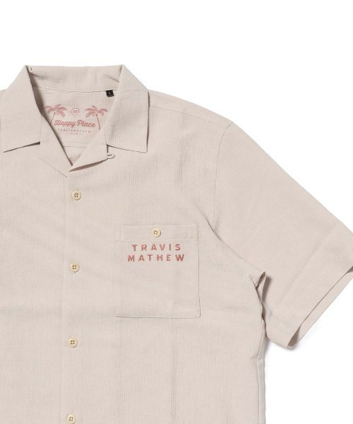 シャツ トラヴィスマシュー TravisMathew 半袖バックプリントオープン