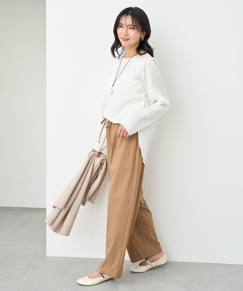 「UNFILO」 長袖ブラウス MEDIUM ホワイト レディース_画像5