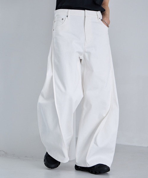 RAGEBLUE（レイジブルー） ワイドパンツ ジーンズ 3D Curve Seam Denim