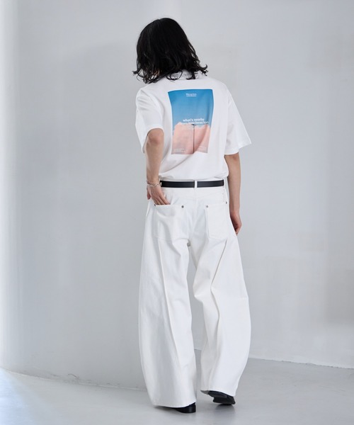 RAGEBLUE（レイジブルー） ワイドパンツ ジーンズ 3D Curve Seam Denim 