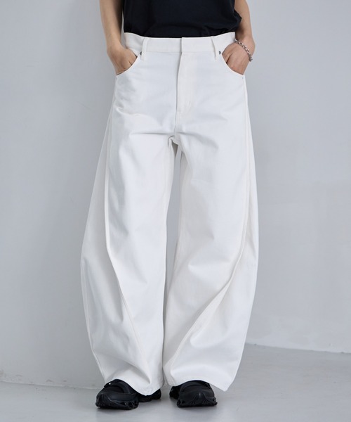 RAGEBLUE（レイジブルー） ワイドパンツ ジーンズ 3D Curve Seam Denim