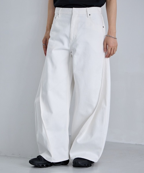 RAGEBLUE（レイジブルー） ワイドパンツ ジーンズ 3D Curve Seam Denim