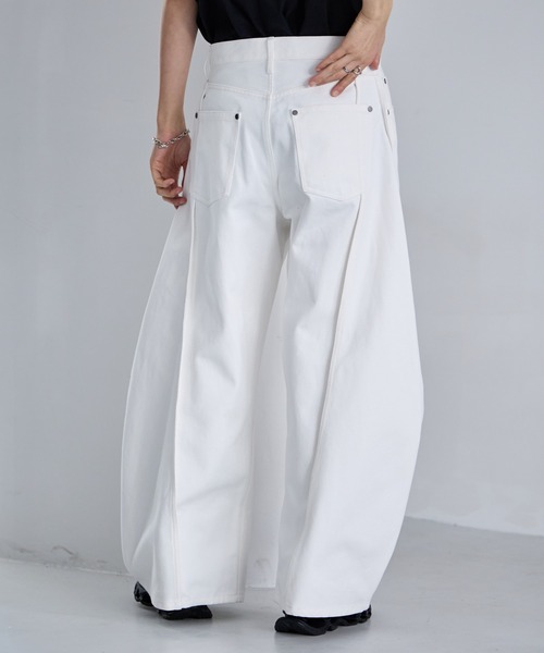 RAGEBLUE（レイジブルー） ワイドパンツ ジーンズ 3D Curve Seam Denim