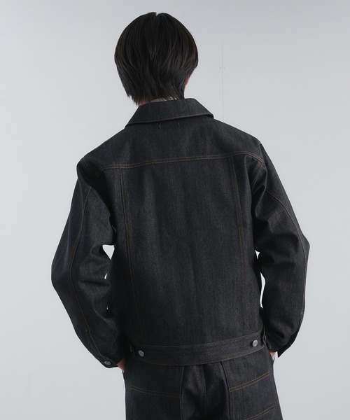 「Adoon plain」 ブルゾン MEDIUM ブラック メンズ_画像8