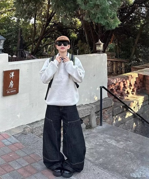 WESTBOY(ウエストボーイ) ワイドパンツ ジーンズ ユニセックス WESTBOY(ウエストボーイ) ワイドパンツ ジーンズ ユニセックス
