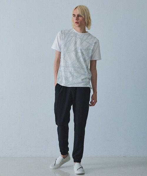 tシャツ メッシュレイヤー 半袖Tシャツ メンズ レディースの画像