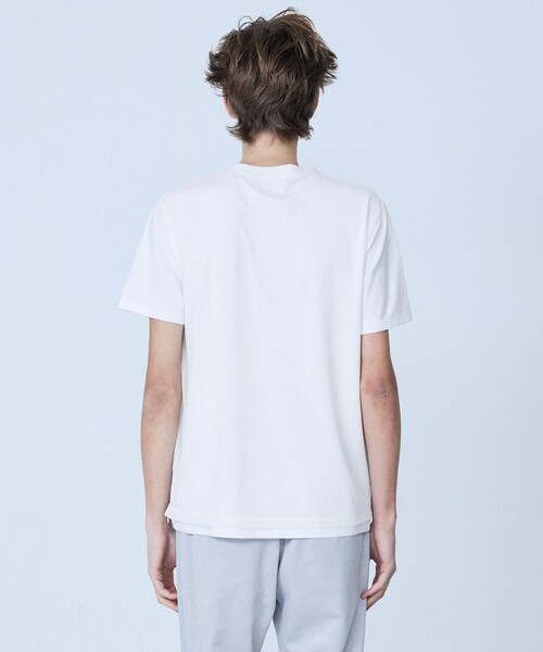 tシャツ メッシュレイヤー 半袖Tシャツ メンズ レディースの画像