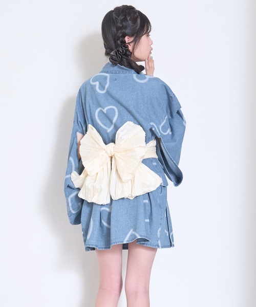 LOVETOXIC 浴衣 デニムミニ2way浴衣 キッズ 子供 女の子 : ZOZOTOWN