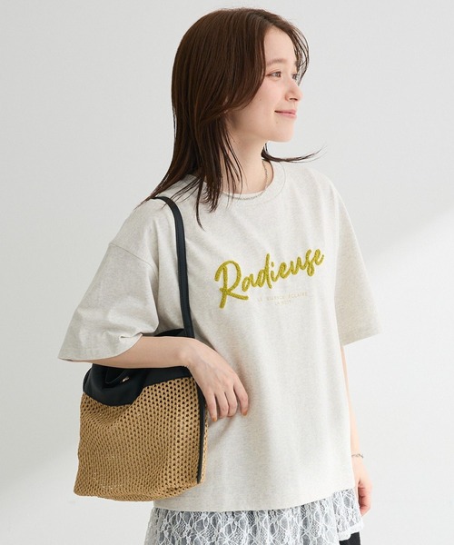 Green Parks（グリーンパークス） tシャツ 半袖 さがら刺繍Tシャツ