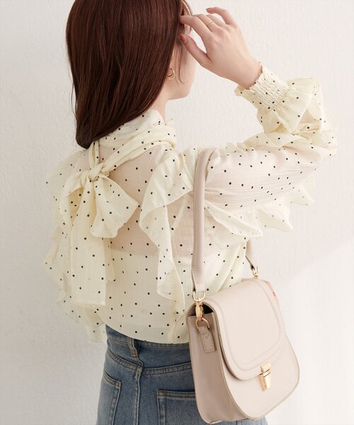 「natural couture」 長袖ブラウス FREE ブルー レディース_画像9